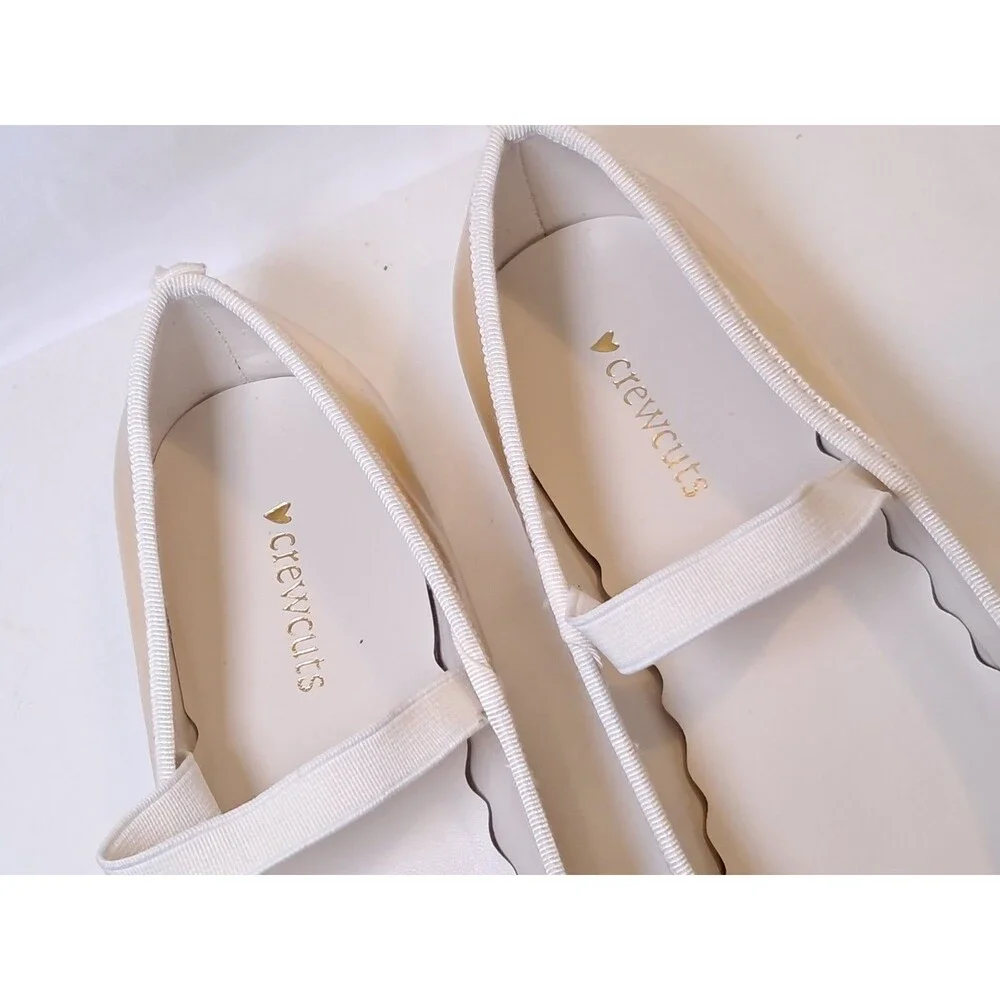 J.Crew CrewcutsGirls Strappy Ballet Flats Golden Honey Gold BT667 EUC  Size 5